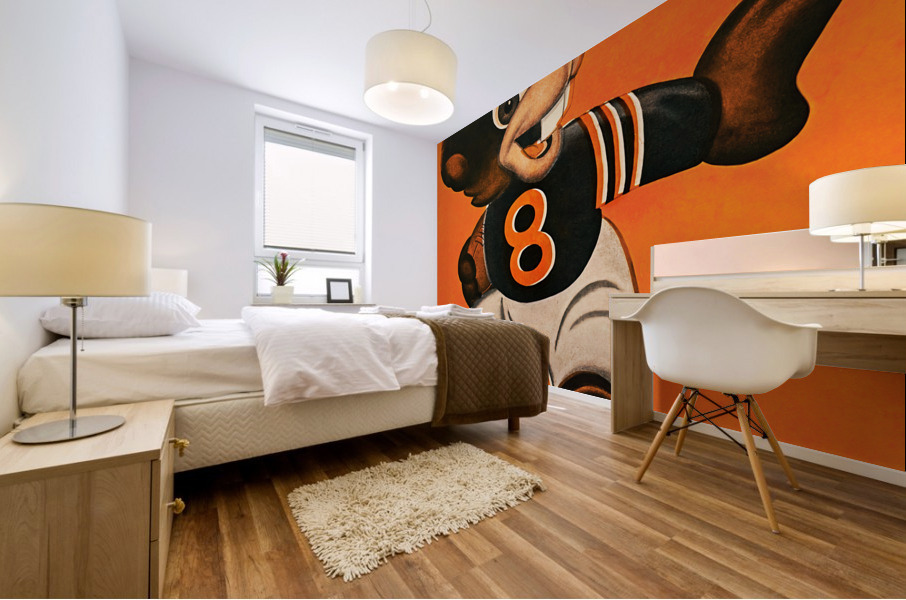 Jerry Keefe Chicago Bears Cartoon Art  Mural print