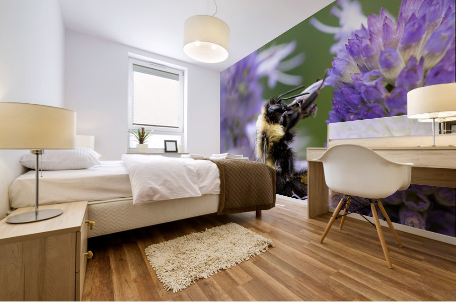 Macro Abeille incroyable Mural print