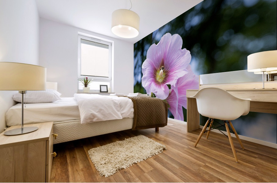 Fleur butiner ete Mural print