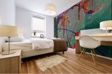 Tightrope under the lights Mural print