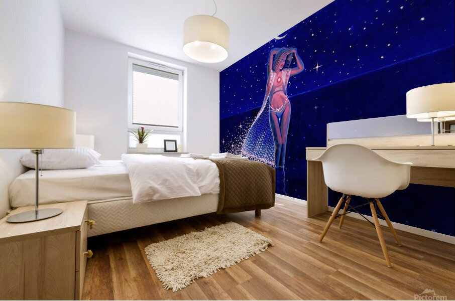 The Moon Goddess  Mural print