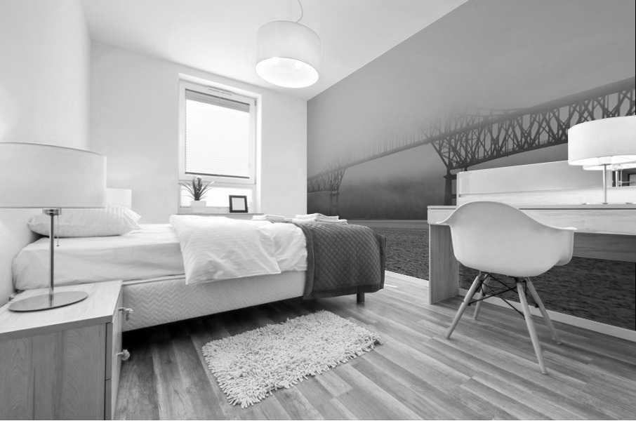 Seal_Island_Bridge_in_Fog Mural print