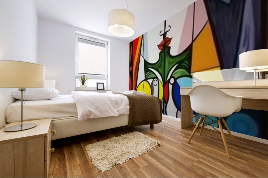 Inspired By Girl Before A Mirror Mural print