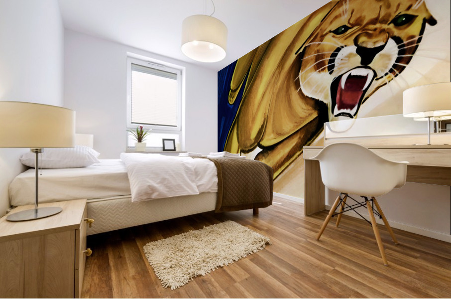 1970 Pitt Panther Art Mural print