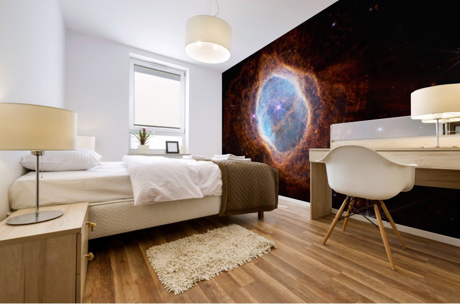 Southern Ring Nebula NIRCam Image Mural print