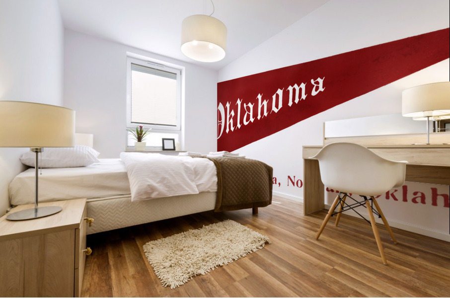 1906 University of Oklahoma Pennant Art Mural print