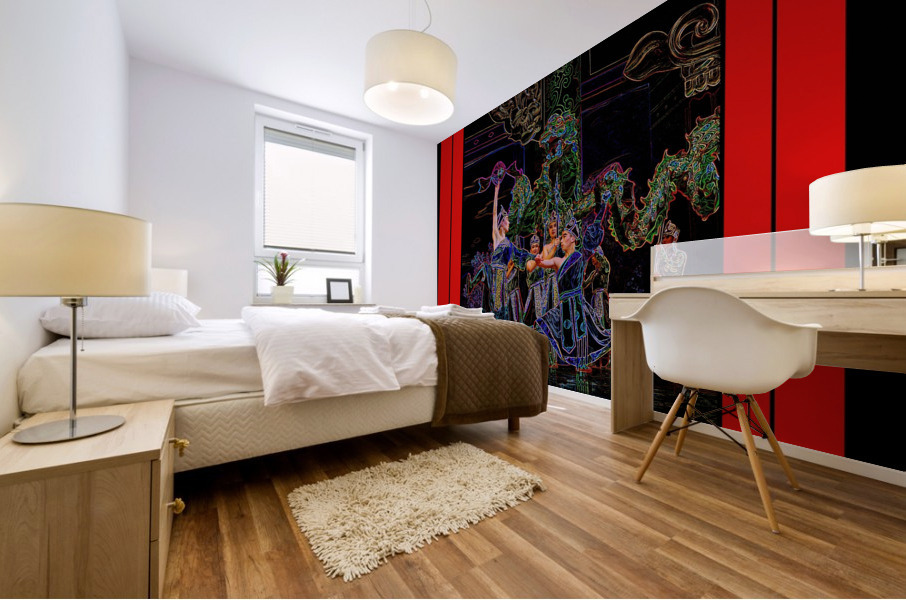 DANCING WITH DRAGONS   Mural print