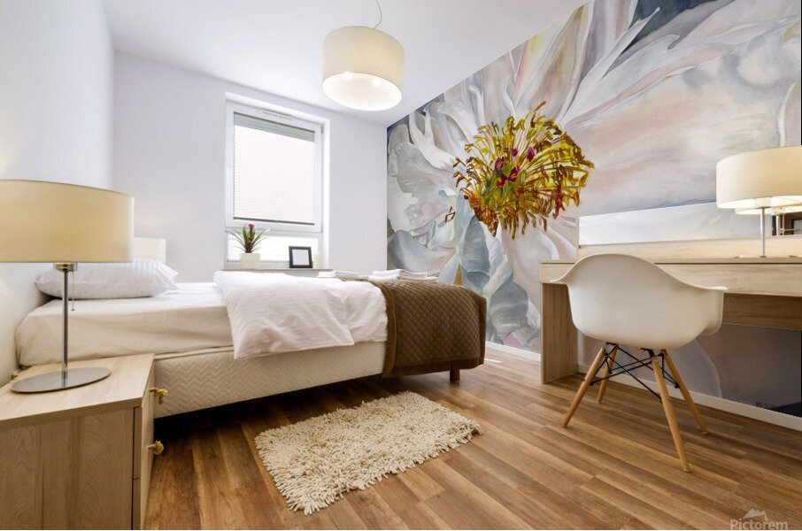 Shades of White Mural print