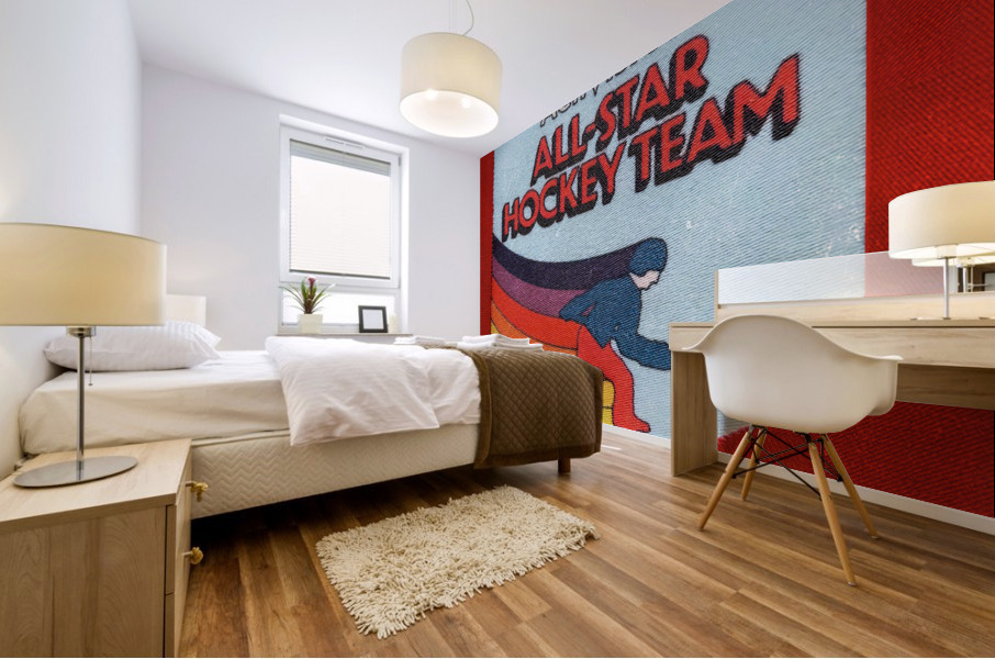 All-Star Hockey Team Activision Patch Wall Art Mural print