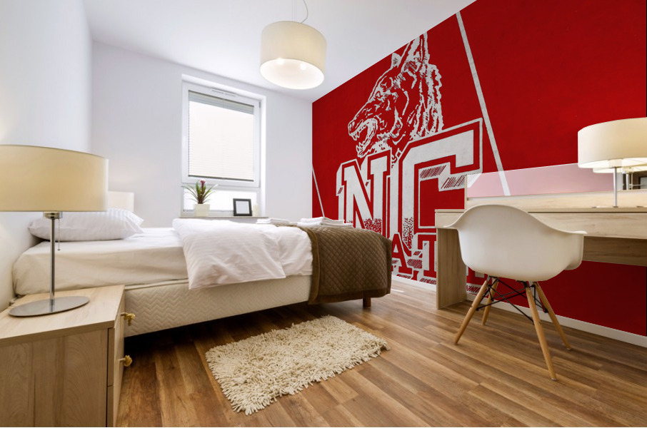 Vintage NC State Wolfpack  Mural print