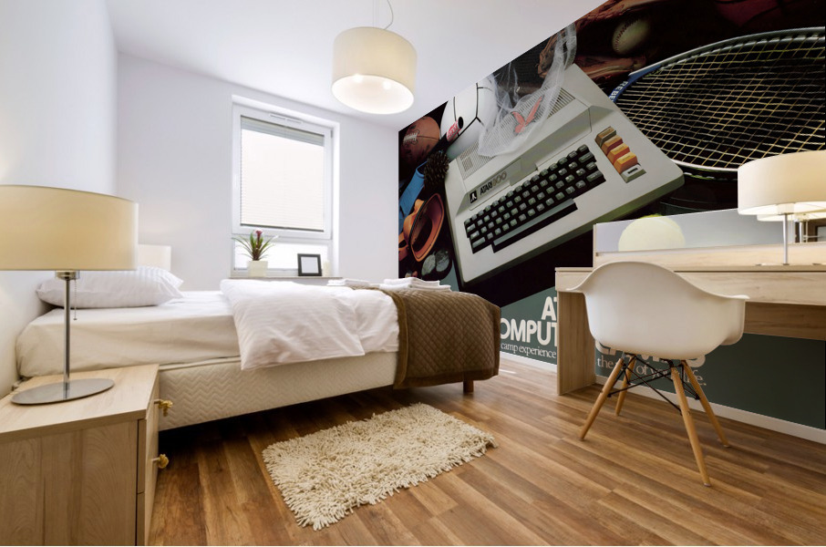 Retro Atari Computer Camp Advertisement Mural print