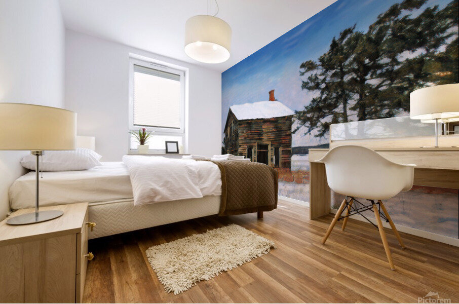 What a Pioneer Built - Now Abandoned Mural print