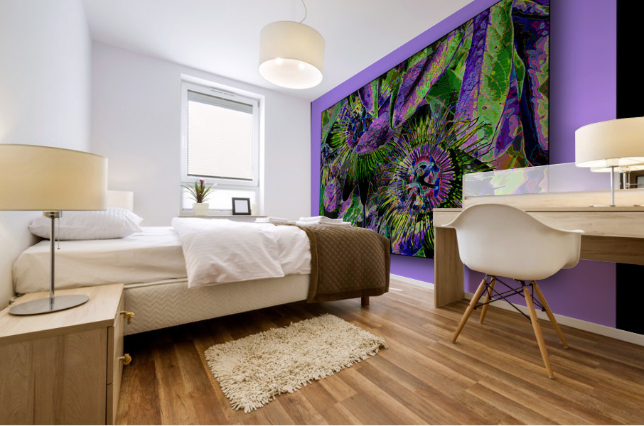 PASSION FLOWERS 002 Mural print