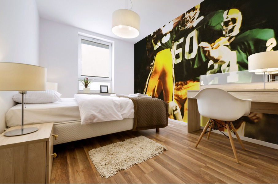 1980 Green Bay Packers Football Art Mural print