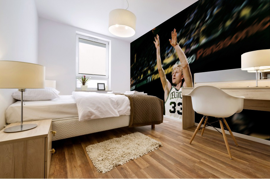 1981 Larry Bird Jumper Mural print