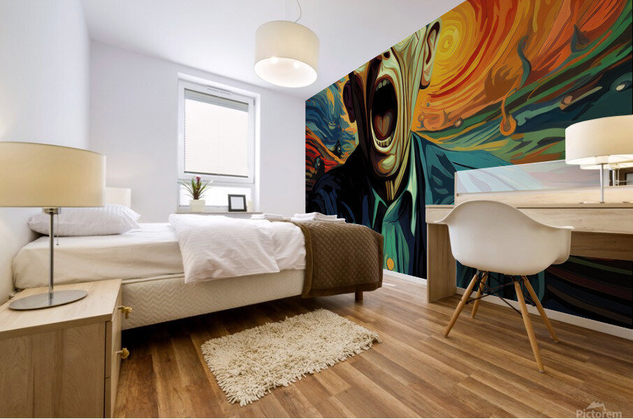 Melancholic Meltdown: Minds Turmoil Mural print