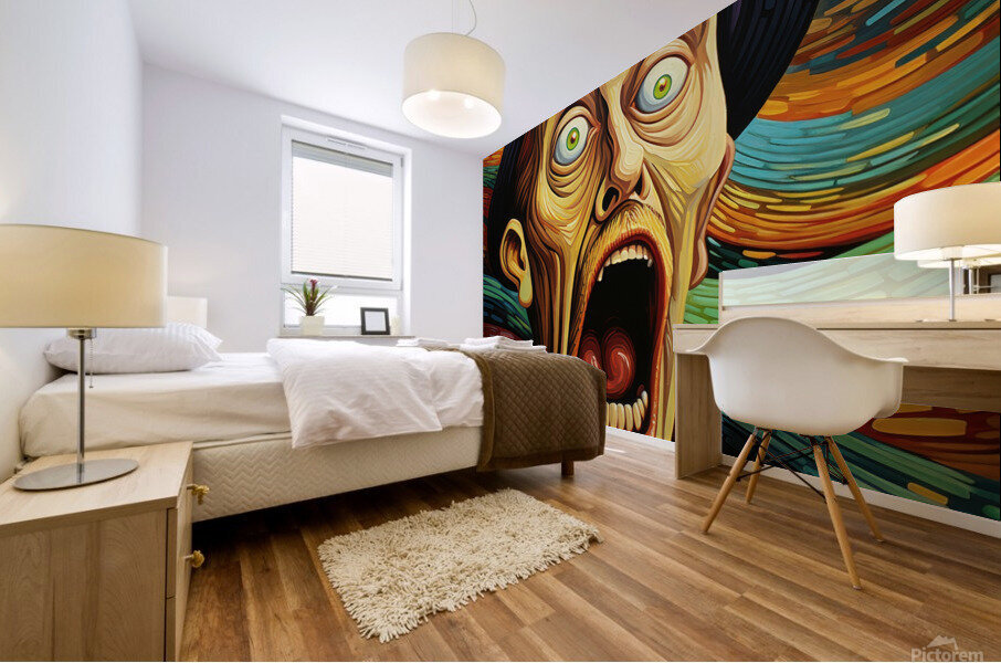 Silent Shriek: Minds Turmoil Mural print
