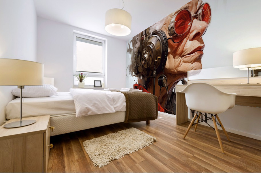 Steampunk Granny Mural print