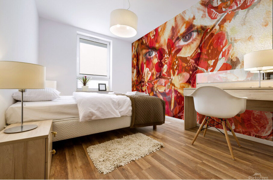 Hiding in the Shadows Mural print