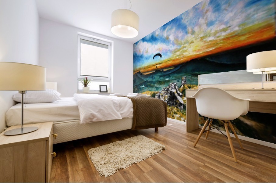 Paragliding Mural print