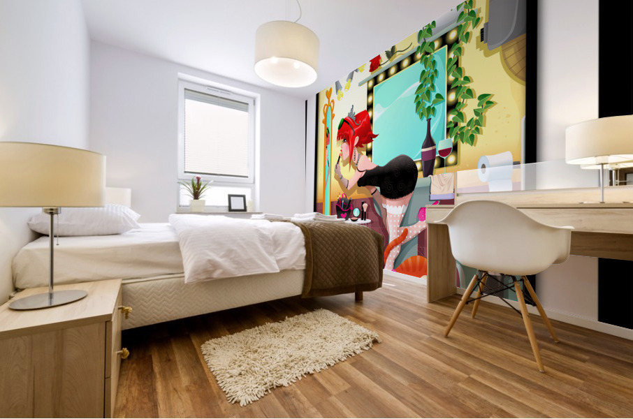 Sassy Lassies  Bathy Mural print