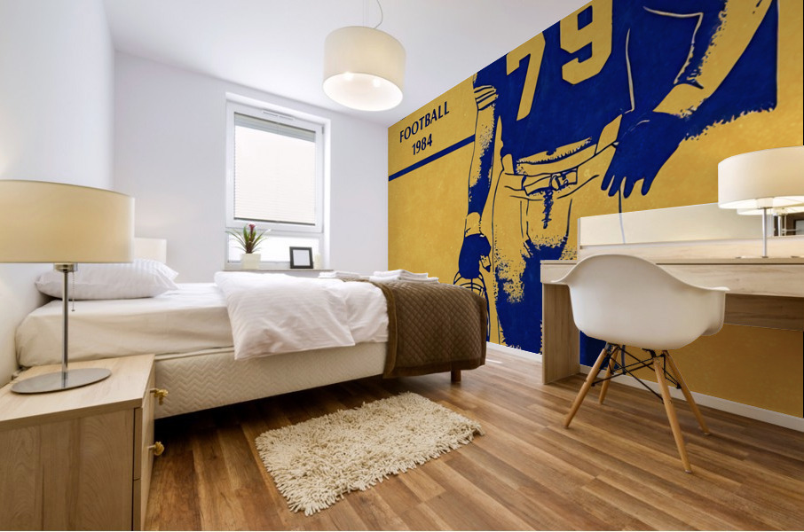 1984 Pitt Panthers Football Art Mural print