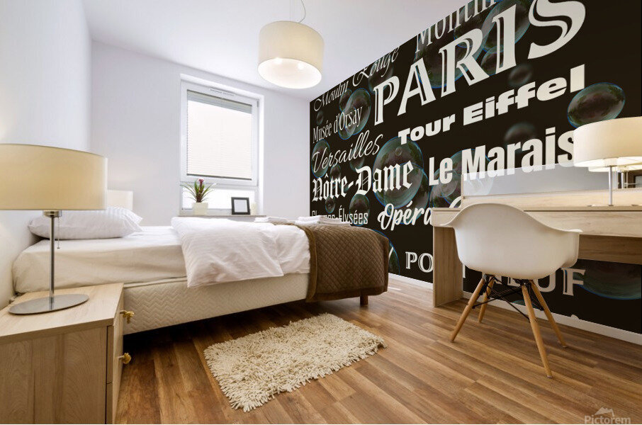 Memoirs of Paris Mural print