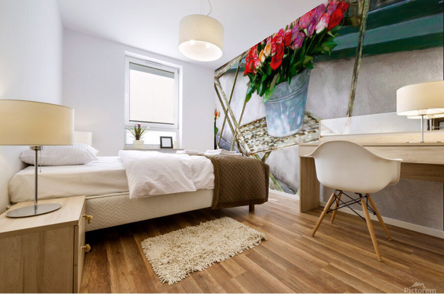 Give Your Love Roses - in Paris Mural print