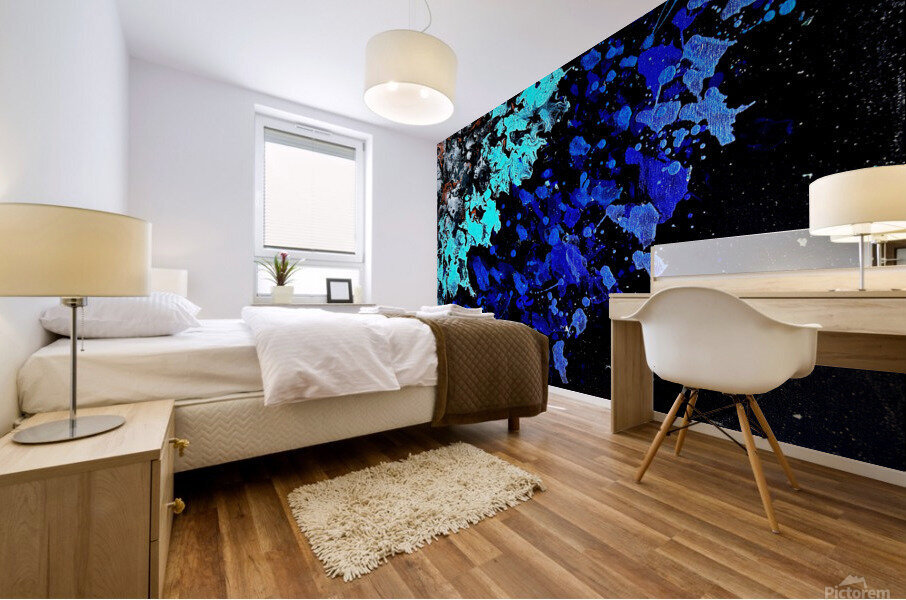 Dandelion Splatter Mural print