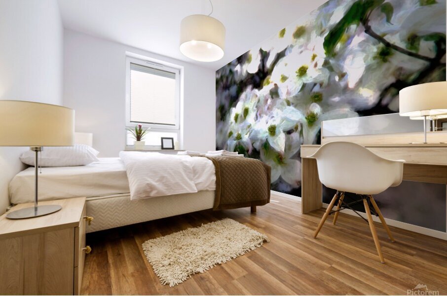 Monet Dogwood 2 studio Mural print