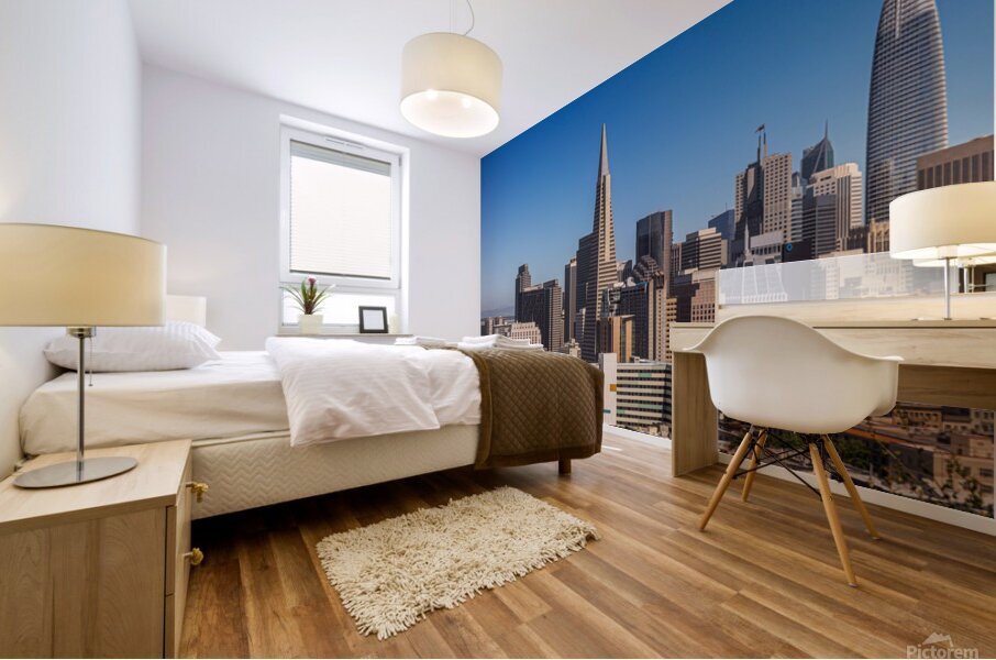 San Francisco Skyline Panorama Mural print