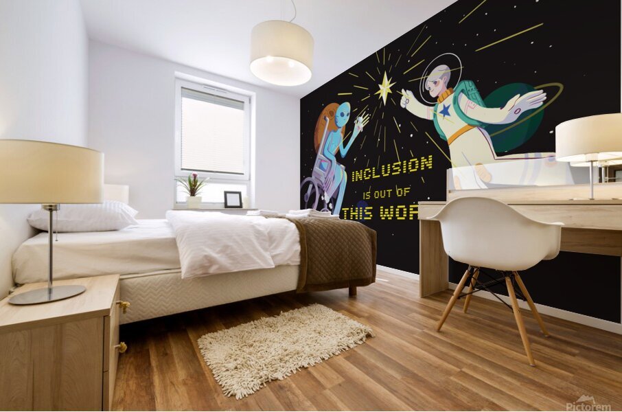 Inclusion is Out of this World Mural print