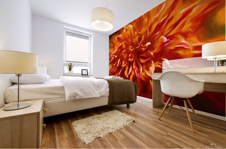 Dahlias are the Best Mural print