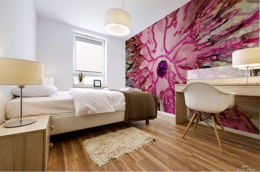 Flamingo Frolic Mural print