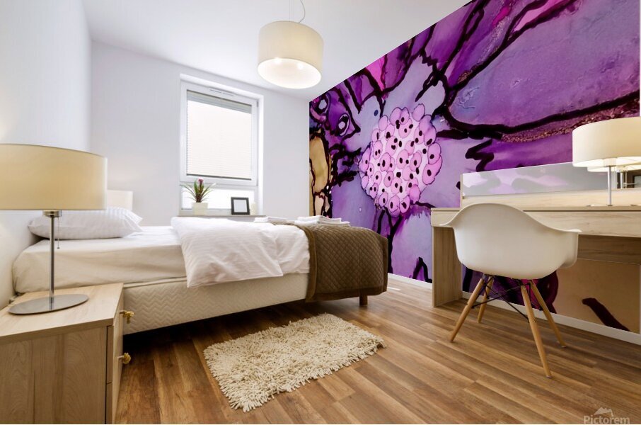 Purple and Pink Mural print