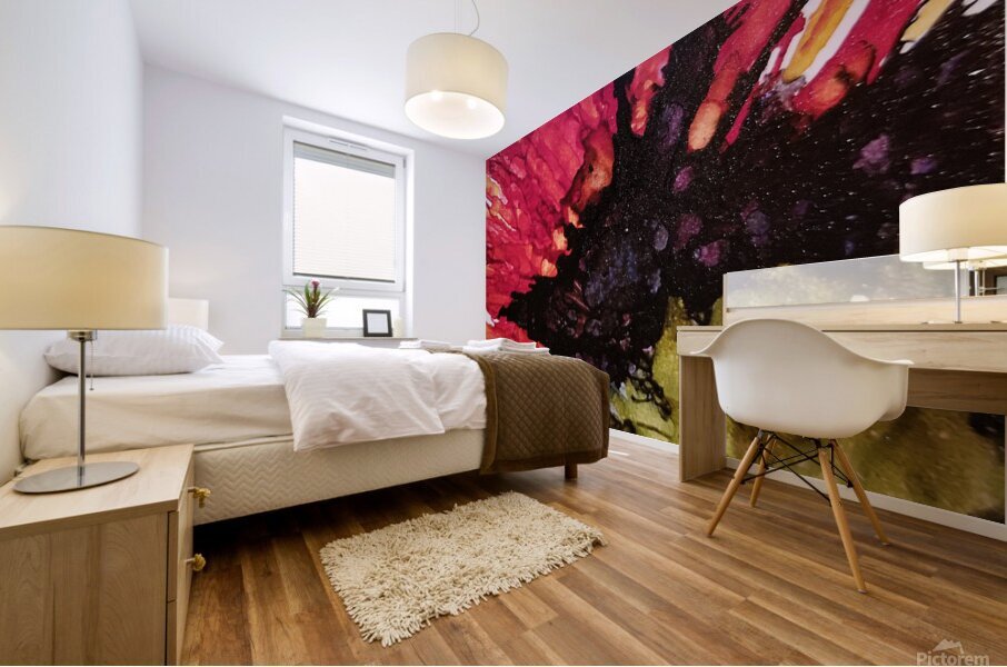 Bloodstone Poppy Mural print