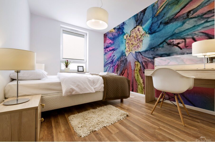 Topaz Daisy Mural print