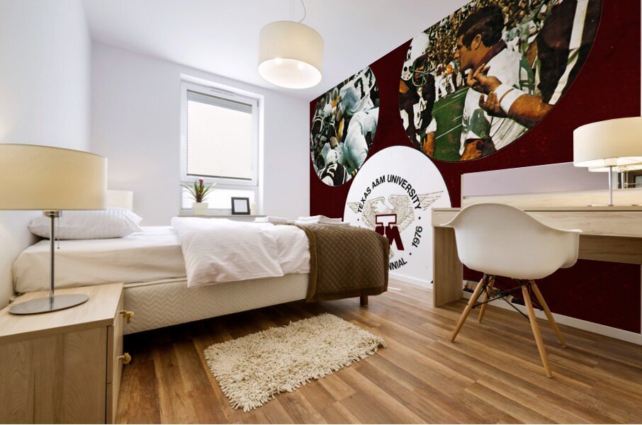 1976 Texas A&M Aggies Football Art Mural print