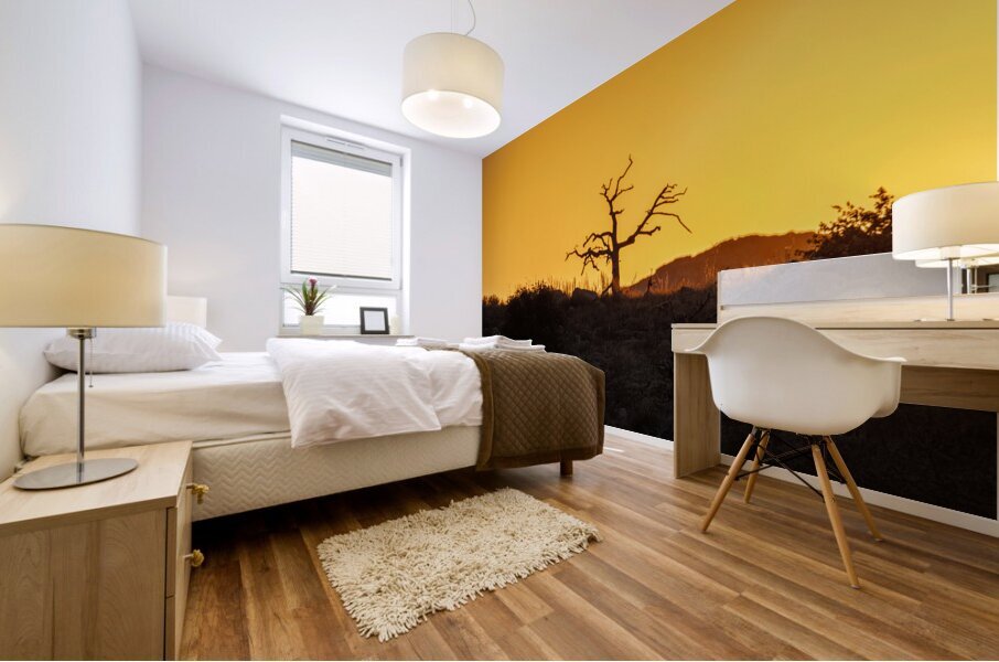 Sunray on the Mountain Mural print