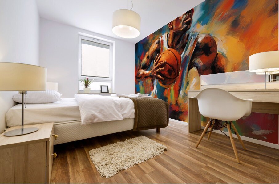 To The Hoop Mural print