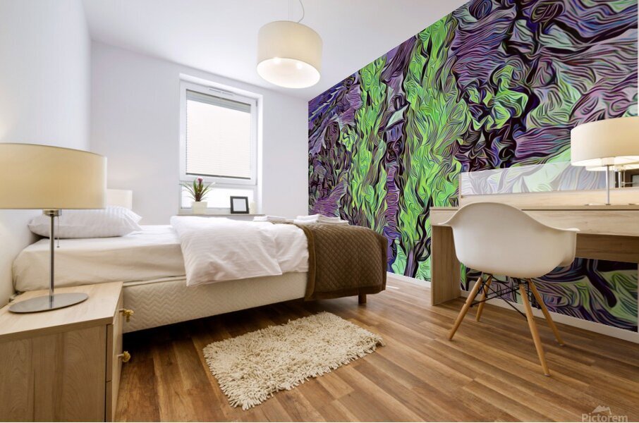 van gogh dig polyart Mural print