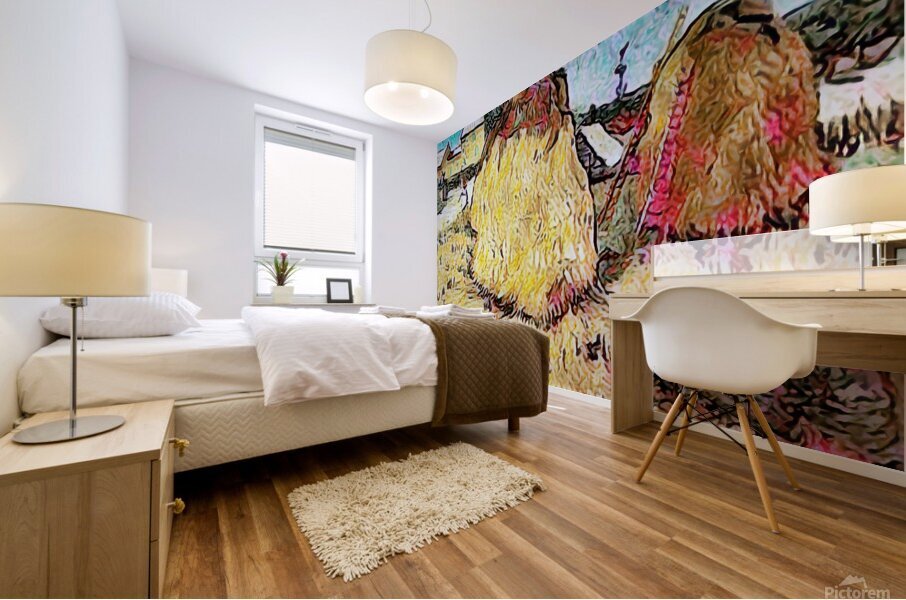 vincent van gogh haystacks in provence3 Mural print