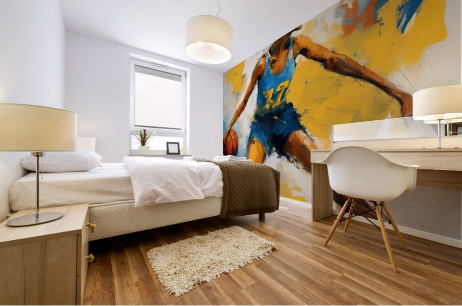 Hoops Beauty II Mural print
