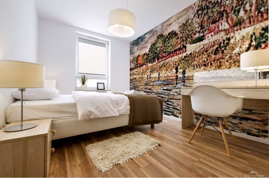 The Banks of the Seine1 Mural print