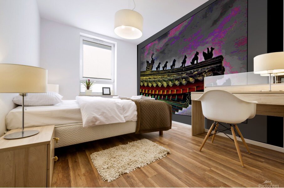 SOUTH KOREAN ROOFTOPS  Mural print