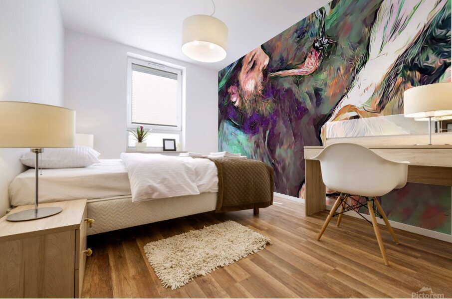 Renoir painting Claude Monet Reading oil2 Mural print