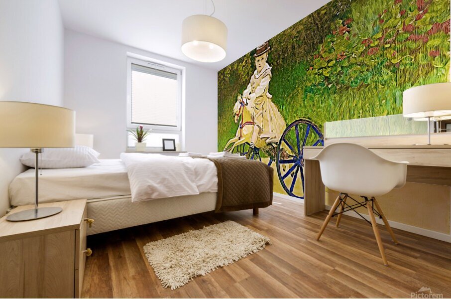 Jean Monet On His Hobby Horse 1872 dig Mural print