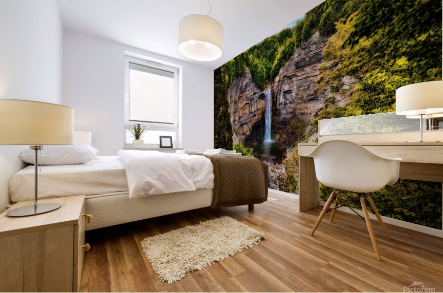 Taughannock Falls the heart of the finger lakes Mural print