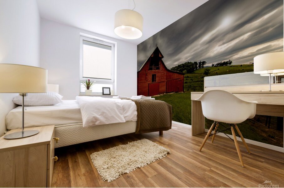 Gatlinburg Tennessee Red Barn Mural print