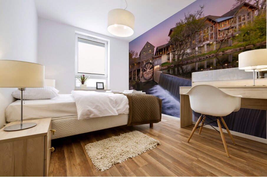 Smoky Mountains Pigeon Forge Old Mill Mural print